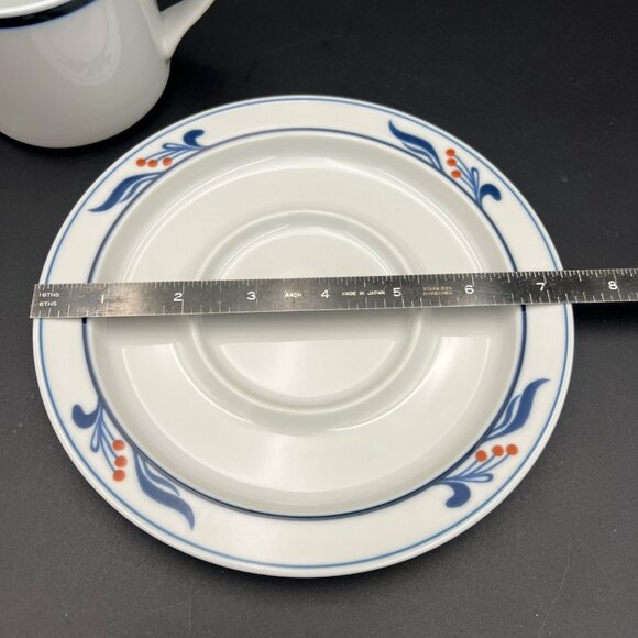 Dansk Bistro Maribo Pattern Flat Coffee Cup & Saucer Set (s) - Picture 3 of 12